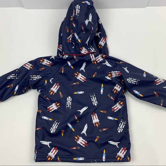 NWT Korango Rain Jacket Rocket Spaceship size 1Y - Picture 2 of 6